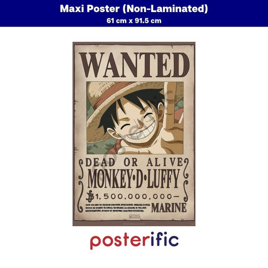 [READY STOCK] One Piece Wanted Luffy New 2 - Poster (61 cm x 91.5 cm)