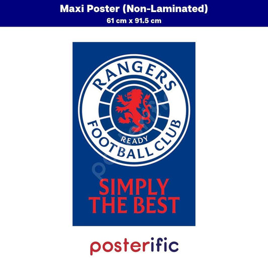 [READY STOCK] Rangers FC (Simply The Best) - Poster (61 cm x 91.5 cm)