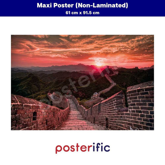 [READY STOCK] The Great Wall Of China (Sunset) - Poster (61 cm x 91.5 cm)