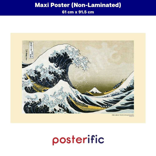 [READY STOCK] Hokusai (Great Wave Off Kanagawa) - Poster (61 cm x 91.5 cm)