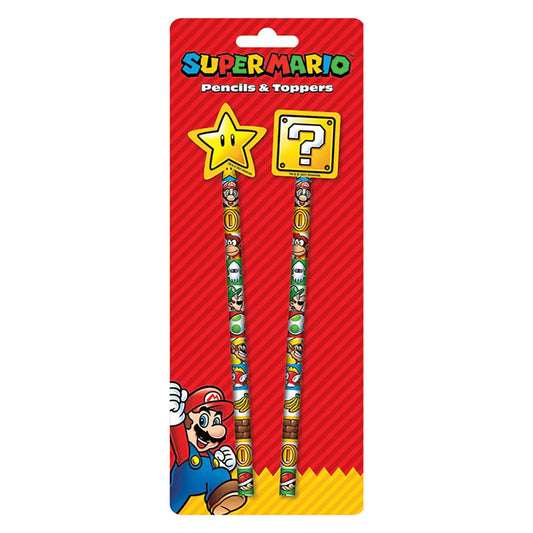 Super Mario (Core) - Set Of 2 - Pencil & Topper Set