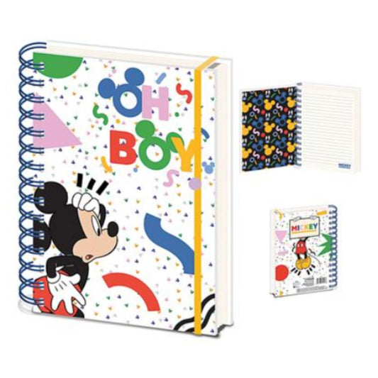 Mickey Mouse (Totally Rad) - A5 Wiro Notebook