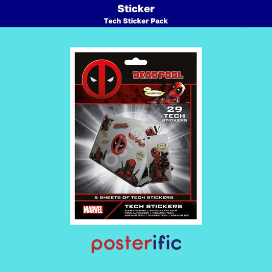 [READY STOCK] Deadpool (Merc With A Mouth) - Tech Sticker Set
