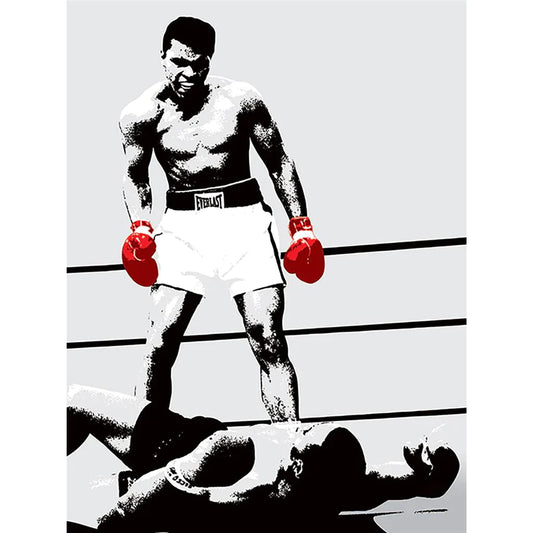 Muhammad Ali (Gloves - Corbis) - Canvas Print (60 cm x 80 cm)