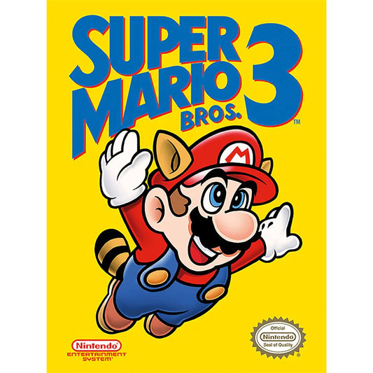 Super Mario Bros. 3 (NES Cover) - Canvas Print (40 cm x 50 cm)