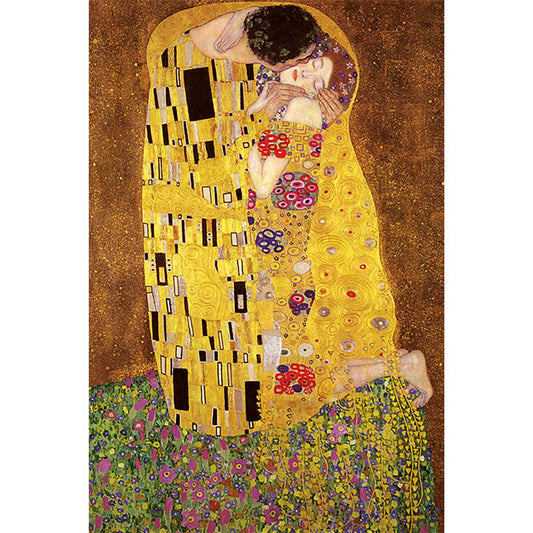 Gustav Klimt's (The Kiss) - Canvas Print (85 cm x 120 cm)