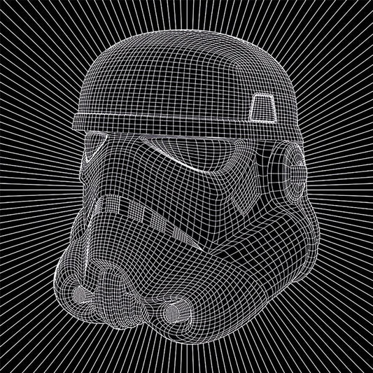Star Wars (Stormtrooper Wire) - Canvas Print (60 cm x 60 cm)