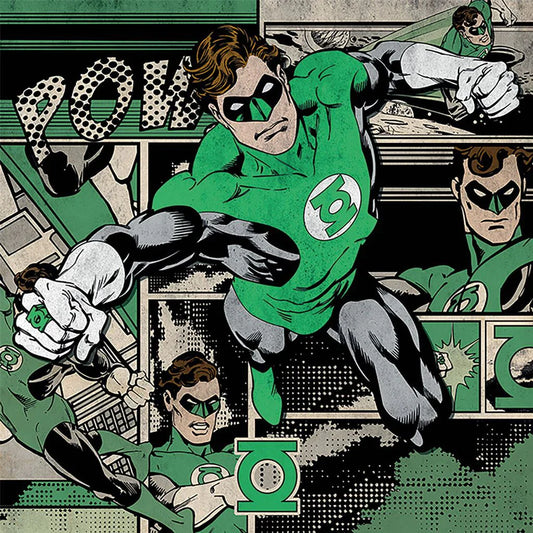 Green Lantern (Burst) - Canvas Print (60 cm x 60 cm)
