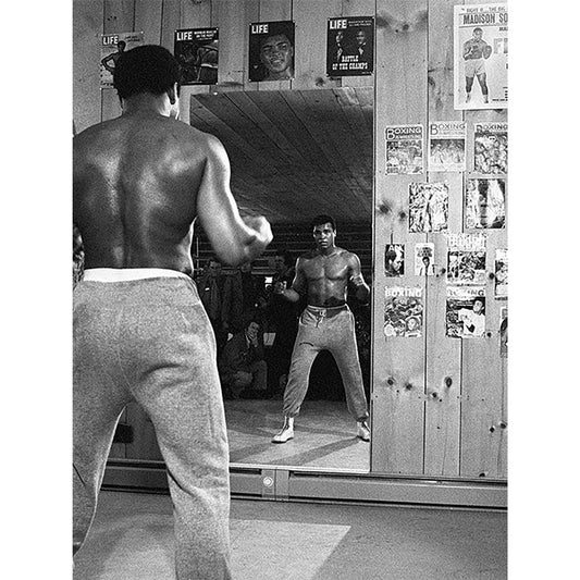 Muhammad Ali (Mirror) - Canvas Print (60 cm x 80 cm)
